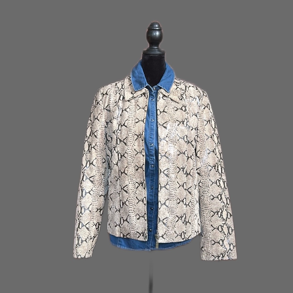 Lizard Queen Leather Jacket M